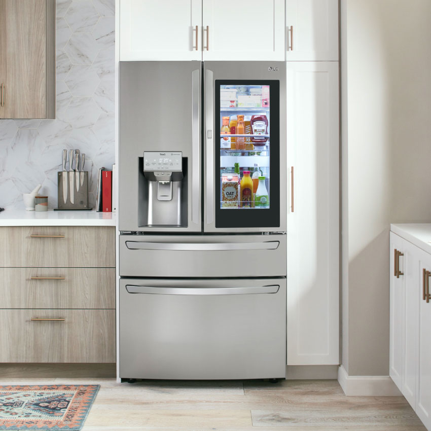 stainless steel lg refrigerator